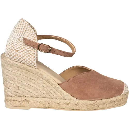 Stilvolle Espadrilles mit Keilabsatz , Damen, Größe: 39 EU - Geox - Modalova