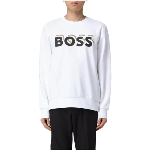 Sweatshirts, male, , Size: M Crew Neck Sweatshirt - HUGO - Modalova