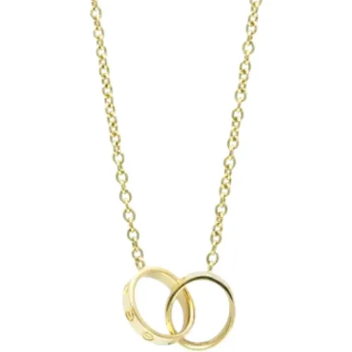 Pre-owned Jewellery, female, , Size: ONE SIZE Pre-owned Gold necklaces - Cartier Vintage - Modalova