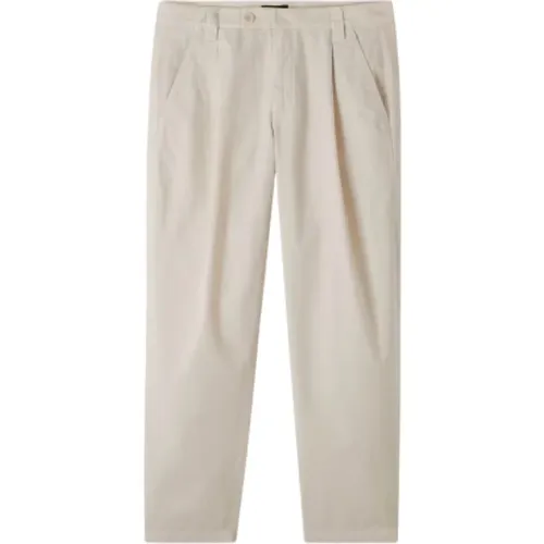 Straight Trousers, male, , Size: XL Carrot Fit Trousers with Unique Details - A.p.c. - Modalova