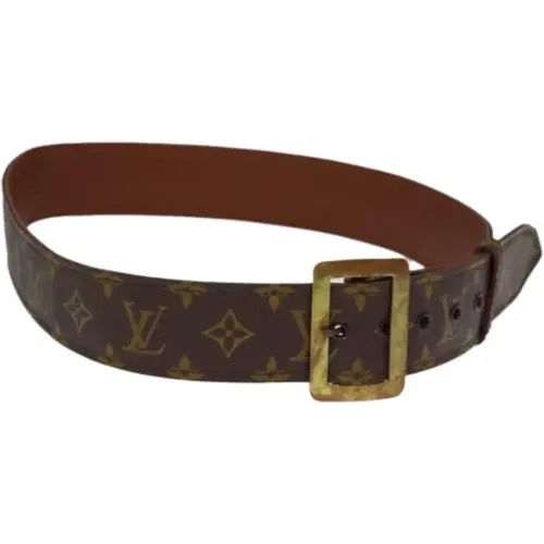 Pre-owned Canvas belts , female, Sizes: ONE SIZE - Louis Vuitton Vintage - Modalova