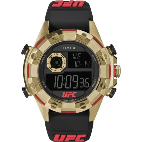 Watches, male, , Size: ONE SIZE Digital UFC Kick Watch - Timex - Modalova