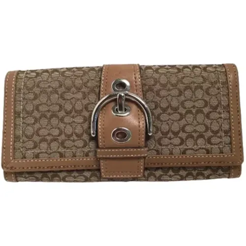 Pre-owned Clutches, female, , Size: ONE SIZE Pre-owned Fabric clutches - Coach Pre-owned - Modalova