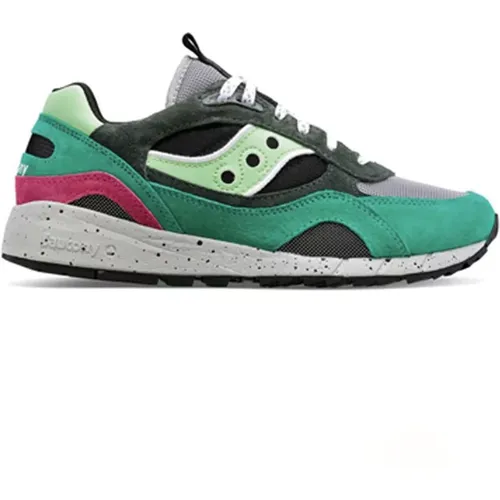 Retro-Sportschuh mit Wildleder und Leder , Herren, Größe: 45 EU - Saucony - Modalova