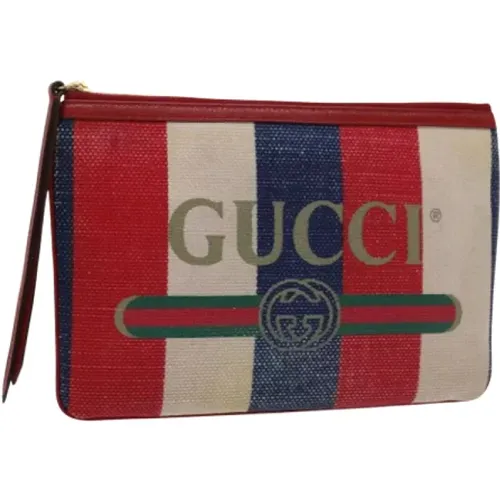 Pre-owned Clutches, female, , Size: ONE SIZE Pre-owned Cotton gucci-bags - Gucci Vintage - Modalova