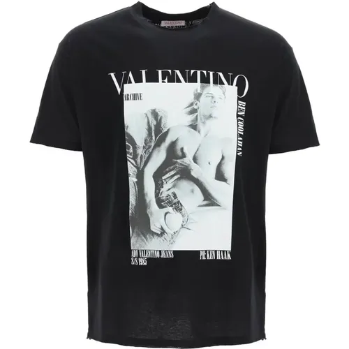 Archivdruck T-Shirt Valentino - Valentino - Modalova