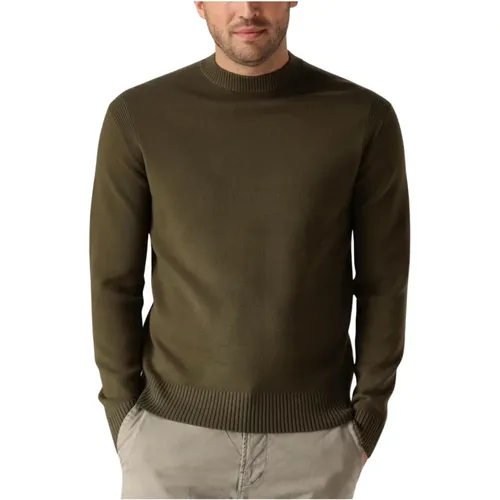 Grüner Mock Neck Pullover für Herren , Herren, Größe: M - DSTREZZED - Modalova