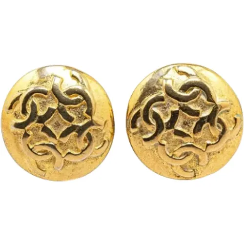 Pre-owned Jewellery, female, , Size: ONE SIZE Pre-owned Metal earrings - Chanel Vintage - Modalova