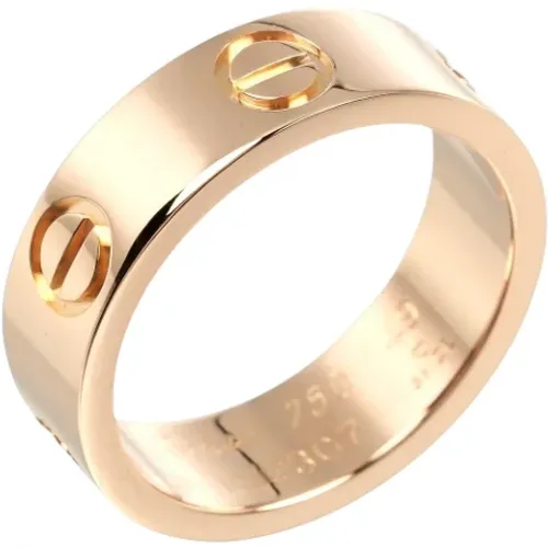 Pre-owned Jewellery, female, , Size: ONE SIZE Pre-owned Rose Gold rings - Cartier Vintage - Modalova