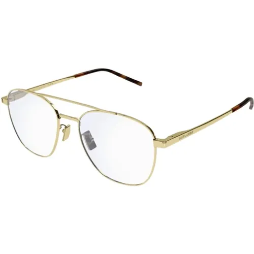 Metal Corner Angle Glasses , male, Sizes: ONE SIZE - Saint Laurent - Modalova