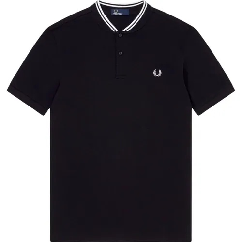 Polo Shirts, male, , Size: S Bomber Style Cotton Polo Shirt - Fred Perry - Modalova