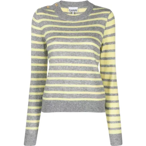 Stilvoller Sweater Pullover , Damen, Größe: M - Ganni - Modalova