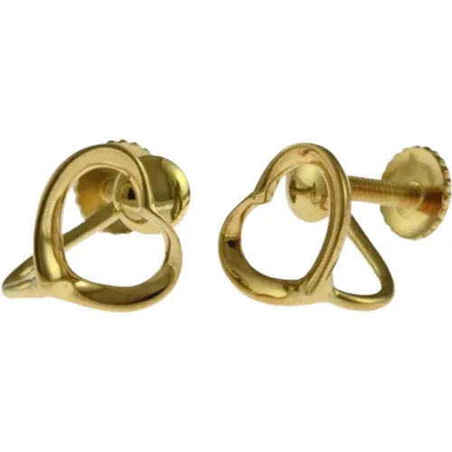 Pre-owned Jewellery, female, , Size: ONE SIZE Pre-owned Gold earrings - Tiffany & Co. Pre-owned - Modalova