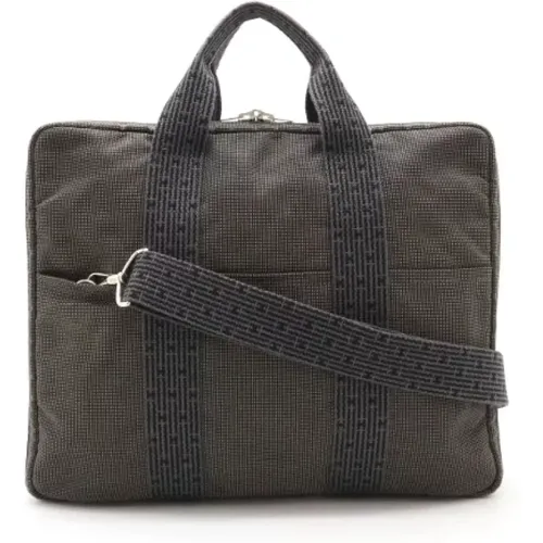 Pre-owned Handbags, male, , Size: ONE SIZE Pre-owned Canvas handbags - Hermès Vintage - Modalova