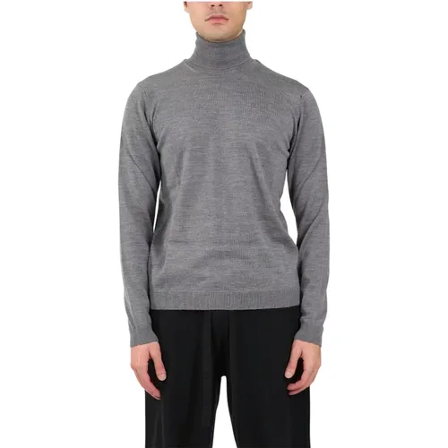 Merino Wool High Neck Sweater , male, Sizes: M, XL, L, 2XL - Roberto Collina - Modalova