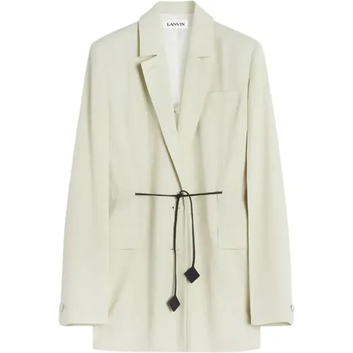 Blazers, female, , Size: S Double-breasted Jacket - Lanvin - Modalova