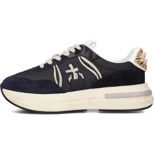 Dark Glitter Sneaker Cassie , female, Sizes: 7 UK, 8 UK, 3 UK, 6 UK, 5 UK - Premiata - Modalova