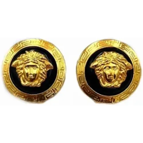 Pre-owned Metal earrings , female, Sizes: ONE SIZE - Versace Pre-owned - Modalova