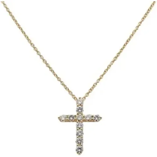 Pre-owned Jewellery, female, , Size: ONE SIZE Pre-owned Gold necklaces - Tiffany & Co. Pre-owned - Modalova