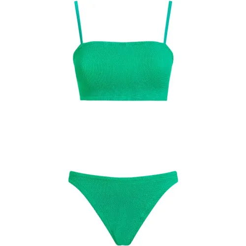 Emerald Gigi Bikini , female, Sizes: ONE SIZE - Hunza G - Modalova