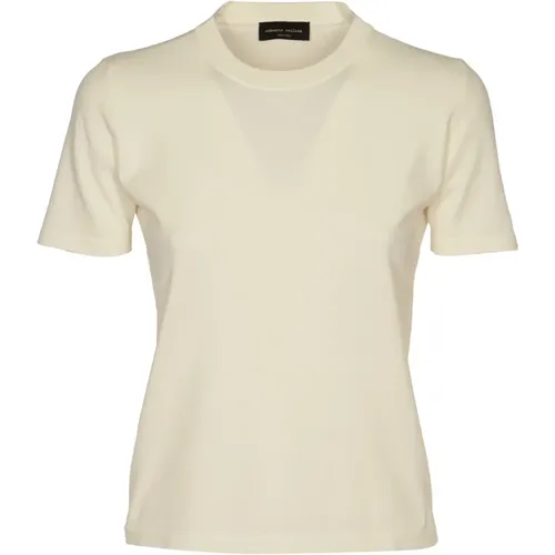 Natürliche T-Shirts und Polos Kollektion , Damen, Größe: XS - Roberto Collina - Modalova