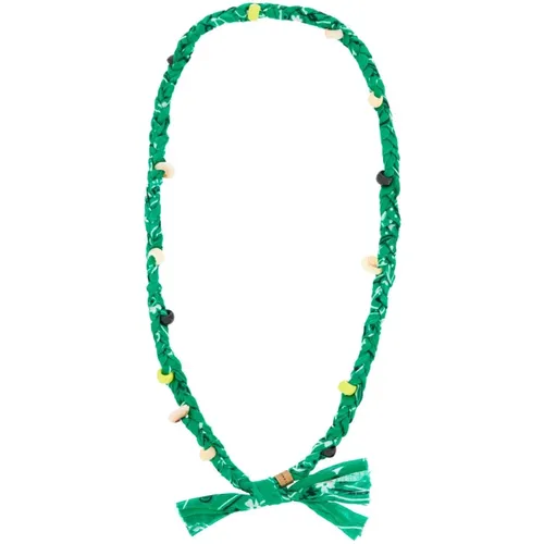 Handgefertigte Bandana Halskette mit Muscheln und Perlen - Alanui - Modalova
