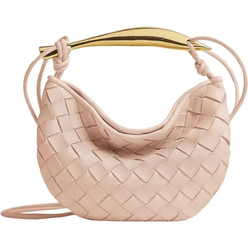 Brass Mini Sardine Handbag , female, Sizes: ONE SIZE - Bottega Veneta - Modalova
