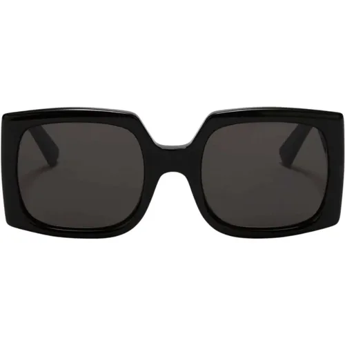 Schwarze Dunkelgraue Fhonix Sonnenbrille , Damen, Größe: 56 MM - Ambush - Modalova