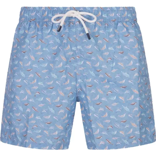 Beachwear, male, , Size: 2XL Dolphin Swim Shorts - Fedeli - Modalova