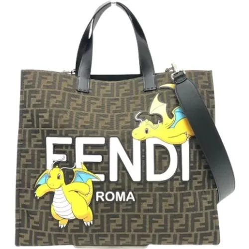 Pre-owned Tote Bags, female, , Size: ONE SIZE Pre-owned Canvas fendi-bags - Fendi Vintage - Modalova