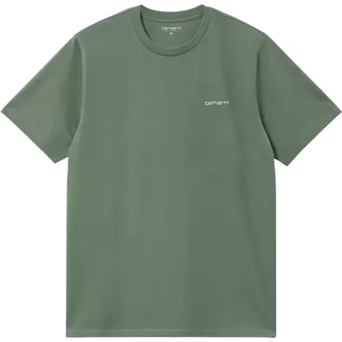 Script-Stickerei T-Shirt Park Weiß , Herren, Größe: L - Carhartt WIP - Modalova
