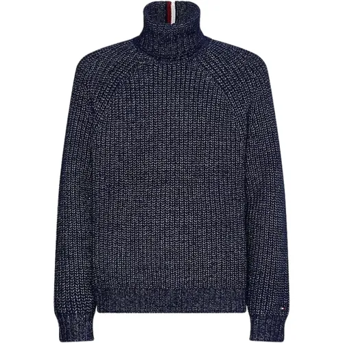 Turtlenecks, male, , Size: S High Neck Men's Sweater - Tommy Hilfiger - Modalova