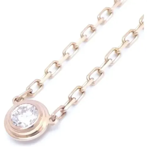 Pre-owned Rose Gold necklaces , female, Sizes: ONE SIZE - Cartier Vintage - Modalova