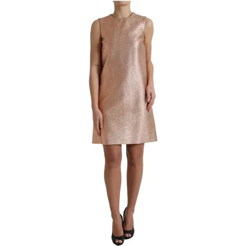 Jacquard Sleeveless Mini Dress , female, Sizes: XS - Dolce & Gabbana - Modalova