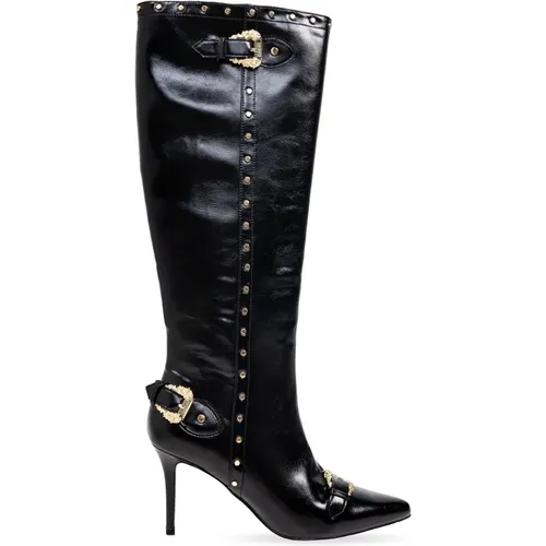 Stiefeletten mit Absatz , Damen, Größe: 38 EU - Versace Jeans Couture - Modalova