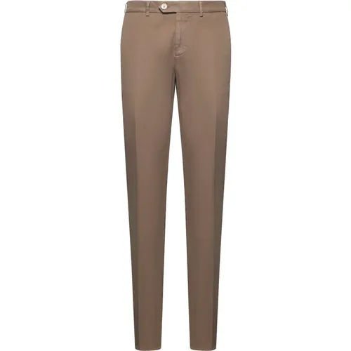 Chinos, male, , Size: L Cotton Italian-Fit Trousers - BRUNELLO CUCINELLI - Modalova