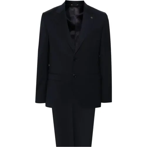 Single Breasted Suits, male, , Size: XL Wool Blend Stretch Dress - Manuel Ritz - Modalova