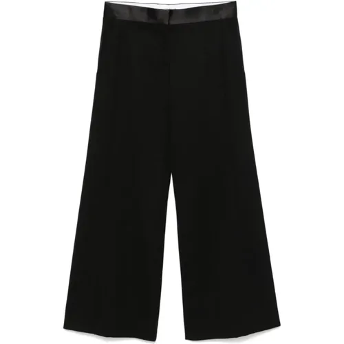 Wide Trousers Aw24 , female, Sizes: XS, 2XS - Victoria Beckham - Modalova