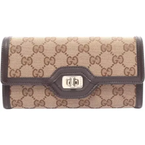 Pre-owned Canvas wallets , female, Sizes: ONE SIZE - Gucci Vintage - Modalova