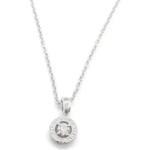 Pre-owned Jewellery, female, , Size: ONE SIZE Pre-owned White Gold necklaces - Bvlgari Vintage - Modalova