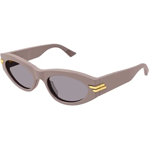 Purple Sunglasses for Women , female, Sizes: 53 MM - Bottega Veneta - Modalova