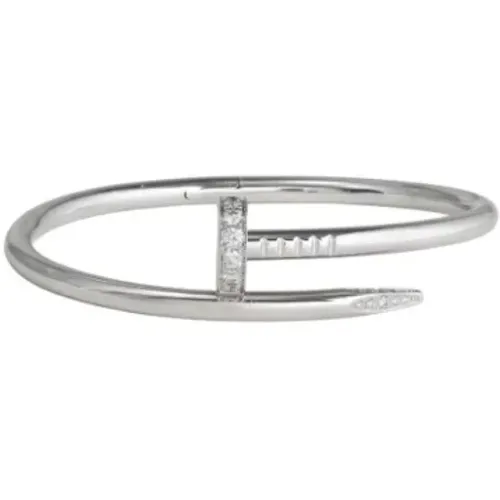 Pre-owned Jewellery, female, , Size: ONE SIZE Pre-owned White Gold bracelets - Cartier Vintage - Modalova