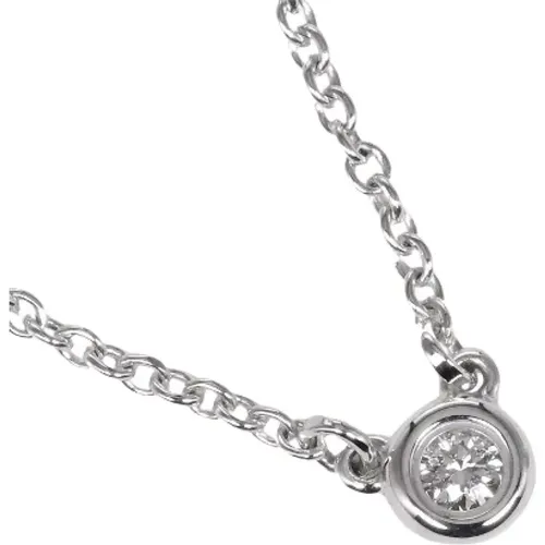 Pre-owned Jewellery, female, , Size: ONE SIZE Pre-owned Silver necklaces - Tiffany & Co. Pre-owned - Modalova