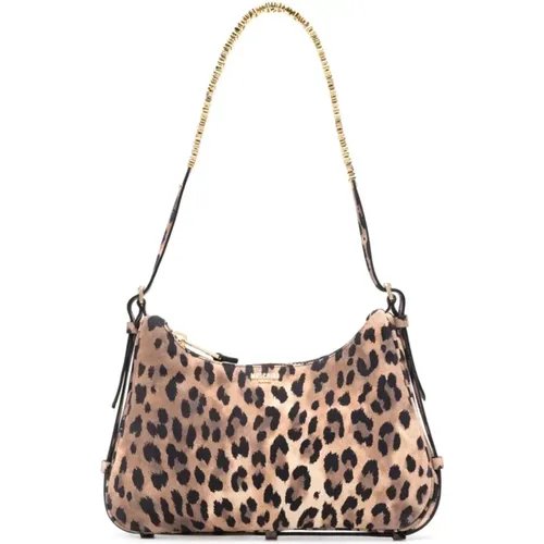 Leopard Print Shoulder Bag , female, Sizes: ONE SIZE - Moschino - Modalova