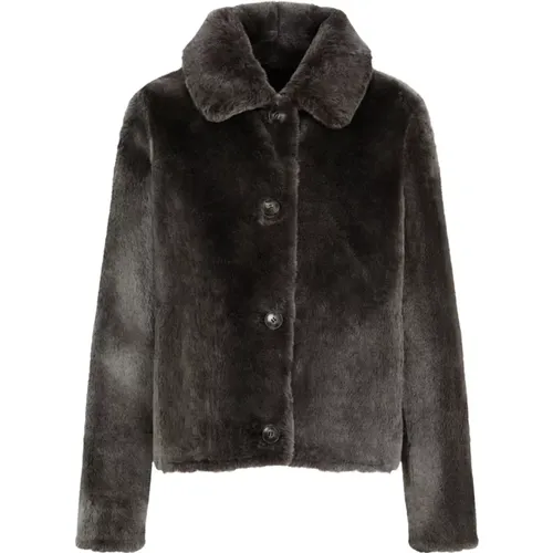 Luxuriöse Kunstpelz Shearling Jacke - Yves Salomon - Modalova