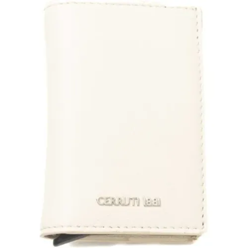 Wallets & Cardholders, male, , Size: ONE SIZE Leather Wallet with Frontal Logo - Cerruti 1881 - Modalova