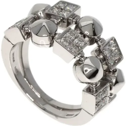 Pre-owned Jewellery, female, , Size: ONE SIZE Pre-owned White Gold rings - Bvlgari Vintage - Modalova