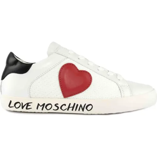 Red Heart Black/ , female, Sizes: 3 UK, 4 UK - Love Moschino - Modalova