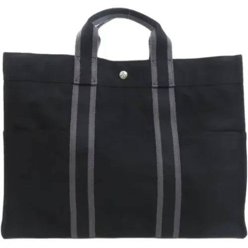 Pre-owned Tote Bags, female, , Size: ONE SIZE Pre-owned Canvas handbags - Hermès Vintage - Modalova