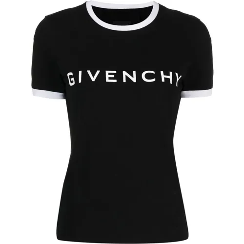 T-Shirts, female, , Size: L Archetype Crew Neck T-Shirt - Givenchy - Modalova